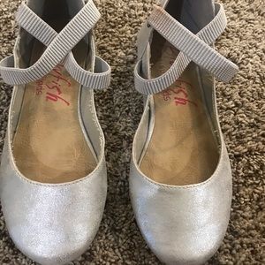 Blowfish silver shoes